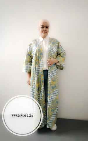 Cotton Batik Cardigan - CEWEK.SG